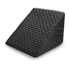 IKSA - Cojín Lumbar Negro en Tela Termosellada y Relleno De Espuma