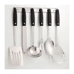 INCAMETAL - Set de Utensilios de Cocina X6 Piezas Con Soporte I20980