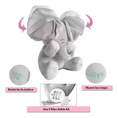GENERICO - Peluche Juguete Elefante Interactivo Juegos Musicales Bebe