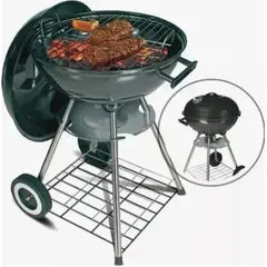 GENERICO - Asador BBQ Portátil Con Rejilla Ahumadora