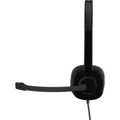 LOGITECH - Diadema H151 Stereo Microfono Plegable Control de Audio Negro