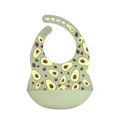 GENERICO - Babero De Silicona Con Bolsillo Para Bebe Nuevo