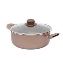 UNIVERSAL - Olla Ambar de 24 Cm Con Tapa de Vidrio L39271