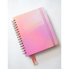 MELISSA ESCOBAR - Mi diario planner, rosado, mi diario financiero, 2025
