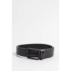 KOAJ - Cinturón azul intenso con sistema reversible y texturas Hombre