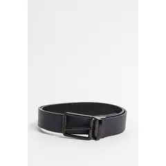 KOAJ - Cinturón azul intenso con sistema reversible y texturas Hombre