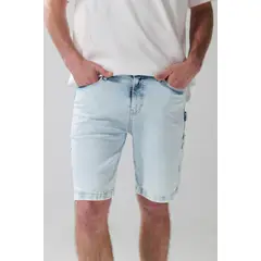 KOAJ - Bermuda Jean Carpintero para hombre, tiro bajo y lavad Hombre
