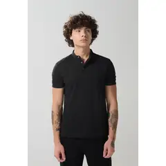 KOAJ - Camiseta unicolor polo para hombre cuenta con botones e Hombre