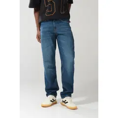 KOAJ - Jean azul oscuro tipo 90´S con tiro bajo y bota recta Hombre