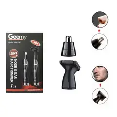 GEMEI GEEMY - Maquina Afeitadora- Patillera Nariz-oidos Recargable 2en1