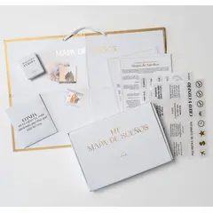 MELISSA ESCOBAR - Kit Mapa de Sueños, mi diario financiero, blanco, 2025