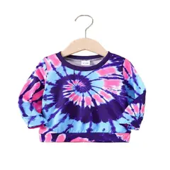 100 - Sueter Azul De Bebe Estilo Tie Dye