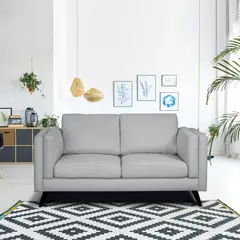 ELITE LIVING - SOFA MALAGA 2P MICROFIBRA PLATA