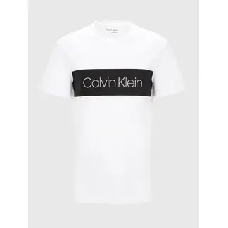 CALVIN KLEIN - Camiseta blanca iconic con logo en bloque
