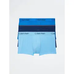 CALVIN KLEIN - Boxer Trunk Azul 3 Pack Micro Stretch