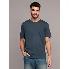 CALVIN KLEIN - Camiseta negra solid liquid con logo