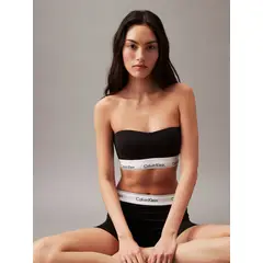 CALVIN KLEIN - Bralette negro sin tirantes - Modern Cotton