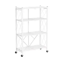 NO NO - Organizador de 4 entrepaños plegable con ruedas