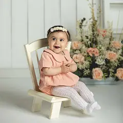 BABY SAMUU - Diadema Floral perlas