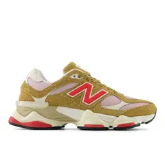 NEW BALANCE - Tenis Deportivos Marca 9060 Original Café/Rojo