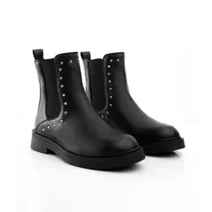 CALZADO ADRENALINA - Botines negros clásicos con taches vanesa