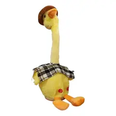 GENERICO - Pato Bailarín Para Niños Repite Sonidos Niños Peluche 25cm