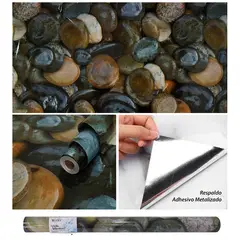 GENERAL - Papel Vinilo Adhesivo De Colgadura VA-17457 Piedras