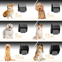 KOBALT - Cortapelos negra para mascotas profesional de aseo personal