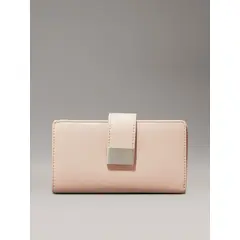 CALVIN KLEIN - Billetera rosada con compartimento para billetes