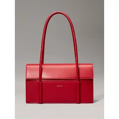 CALVIN KLEIN - Bolso rojo elegante de hombro