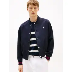 TOMMY HILFIGER - Chaqueta Azul Reversible Con Logo