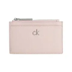 CALVIN KLEIN - Tarjetero rosado con monedero ck daily