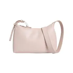 CALVIN KLEIN - Bolso rosado cruzado con mini logo grabado