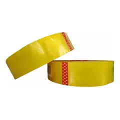 GENERICO - Cinta Embalaje Transparente Adhesiva Ancha 5cm 500m Empaque