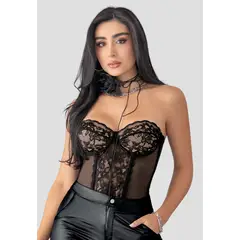 MARKETING PERSONAL - Corset Mujer Negro Mp 110587