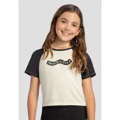 MARKETING PERSONAL - Camiseta Infantil Femenino Bicolor Mp 111114