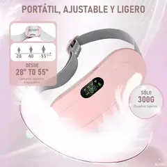 MILOPTS - Cinturon Alivia Colicos Masajeador Calefactor Electrico