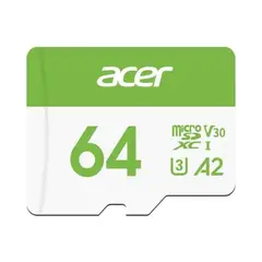 ACER - Tarjeta MicroSD 64GB MSC300 Clase 10 UHS-I160 MBs