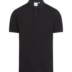 CALVIN KLEIN - Polo negro pique slim thermo tech