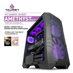 INTEL - PC Gamer Tauret Amethyst TA167 Core Ultra 5 245KF RTX 5070 Ti 16GB RAM 32GB M.2 2TB
