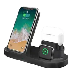 AMERICAN GENERICS - Base de Carga Inalámbrica 3 en 1 – Carga Rápida y Sin Cables BASE H10