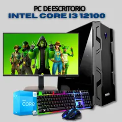 INTEL - Computador GAMER Core i3-12100 16GB 2TB LED 22FHD