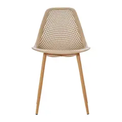 BONNO - Silla De Diseño Lotti Ii Estructura Metal Moderna Color Arena