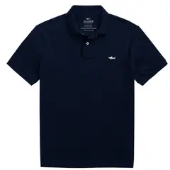 SALVADOR BEACHWEAR - CAMISETA POLO AZUL OSCURO