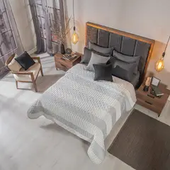 VIANNEY - Cubrelecho Nuut Bilbao Talla King Textura Premium
