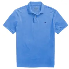 SALVADOR BEACHWEAR - CAMISETA POLO AZUL MEDIO