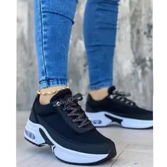 URBAN PLUS - TENIS PARA MUJER NEGROS