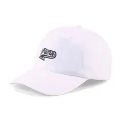 PUMA - Gorra Marca Script Logo Cap Original Blanco Hombre