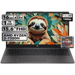 HP - PORTATIL 255 G10 AMD RYZEN 3 7330U 16GB RAM 1TB SSD PANTALLA 15,6" HD