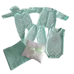 GENERICO - Kit Bienvenida / Primera Muda para bebé 7 piezas niño